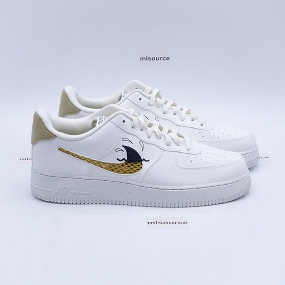 NEW Nike Air Force 1 '07 LV8 Sun Club Sneakers DM0117-100 Sail/Sanded - Picture 2 of 9